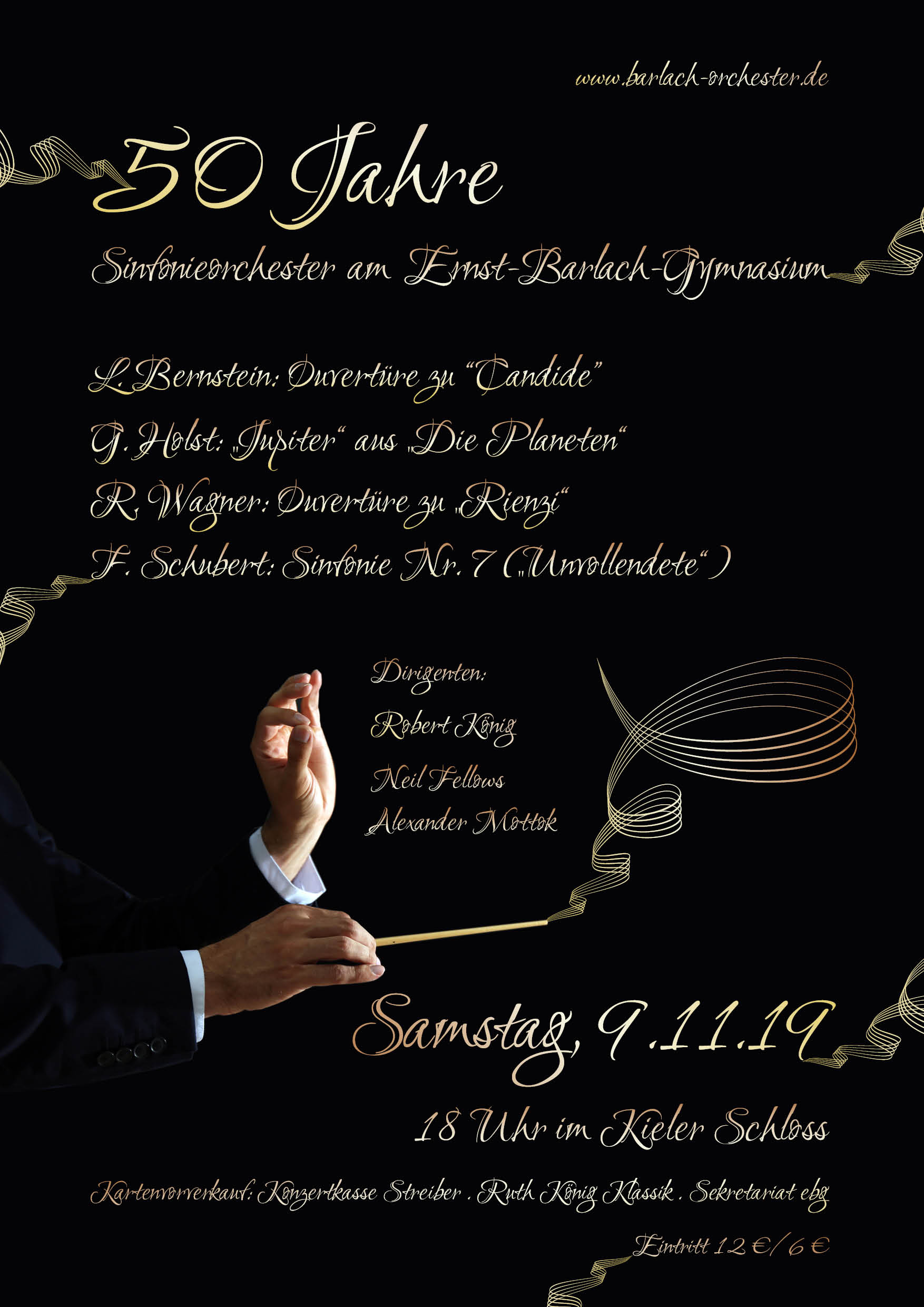 50 Jahre EBG Sinfonieorchester 09.11.2019 18 Uhr Kieler Schloss